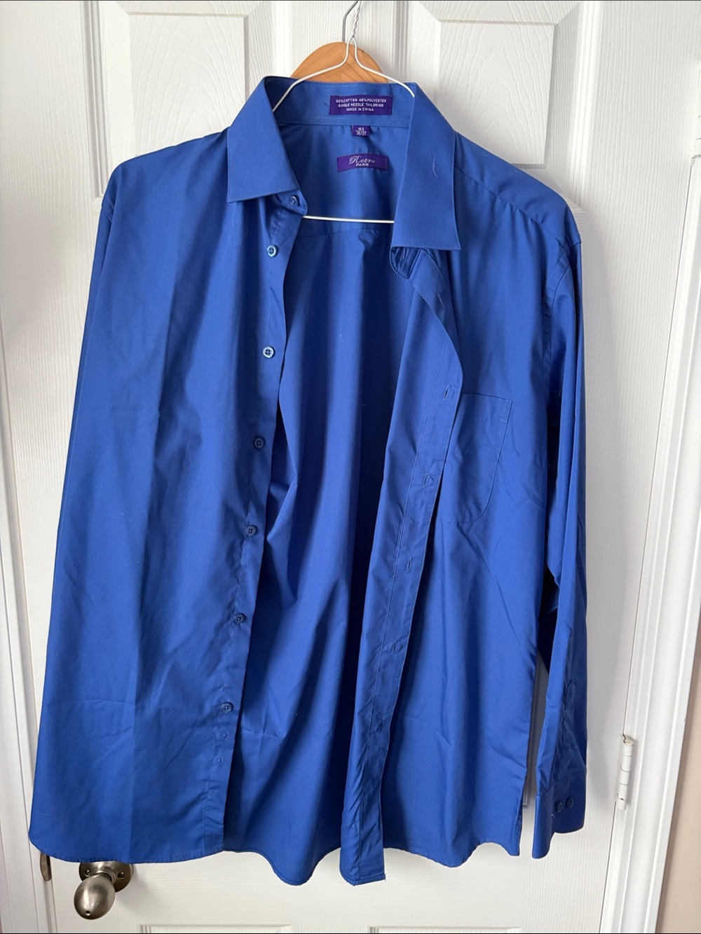Men’s Tailored Dress Shirt - Royal Blue